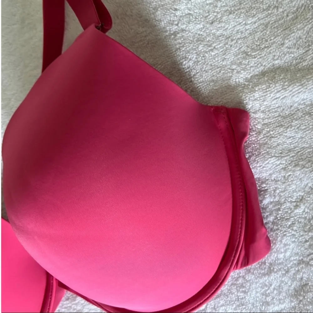 SOMA Pink BRA underwire 38D like new VERY SOFT hot pink - Picture 5 of 6